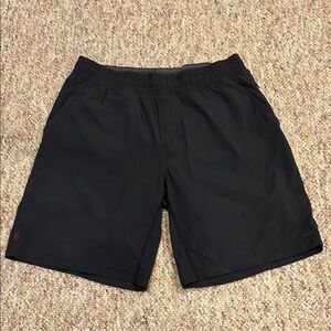 Rhône Men's Black lined Shorts